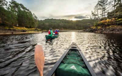 Canoe tour on glen affric
