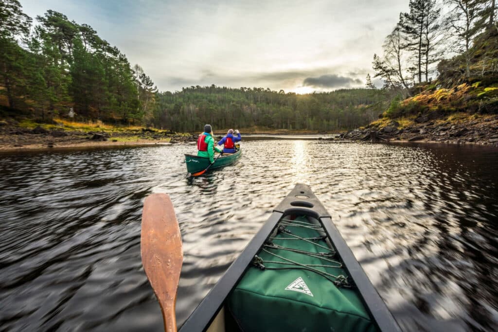 Canoeing in Glen Affric