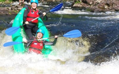 whitewater fun yakking on river garry