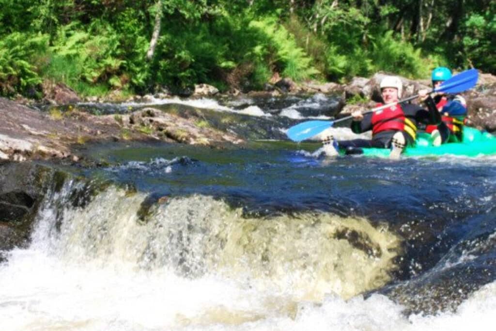 whitewater fun yakking on river garry