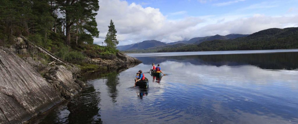 Canoeing in the west highlands