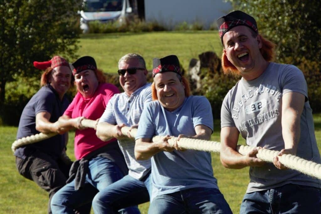 highland games tug o war