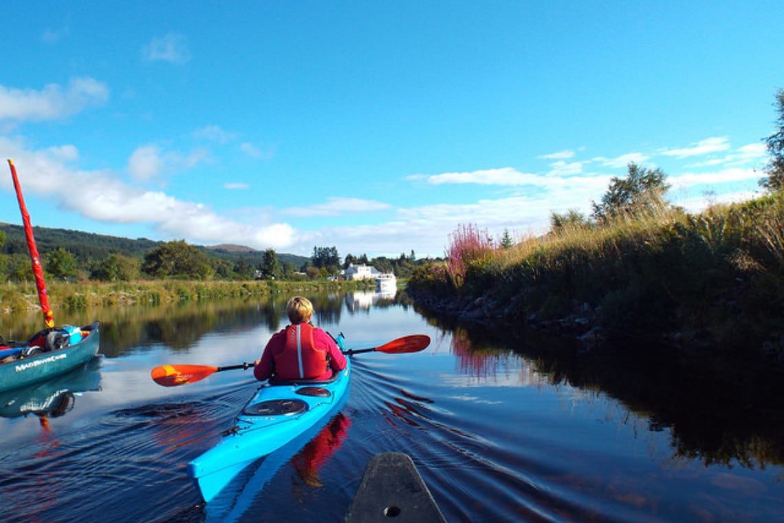 Kayaking on the Caledonian Canal, Great Glen Trail