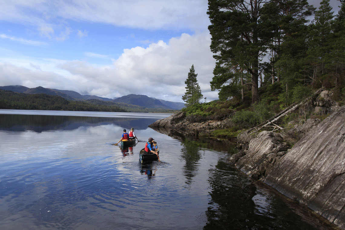 canoeing west highlands of scotland