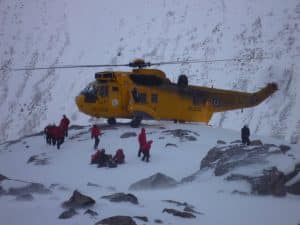 mountain rescue helicopter