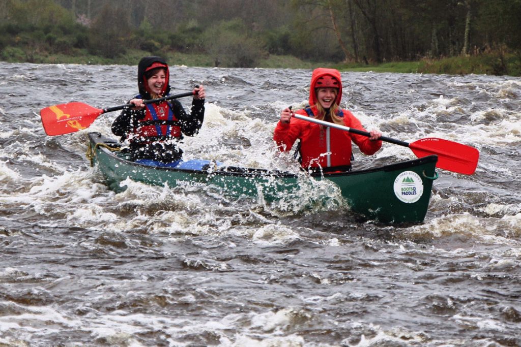 canoeing river spey whitewater