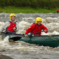 Taking on the washing machine on the river spey