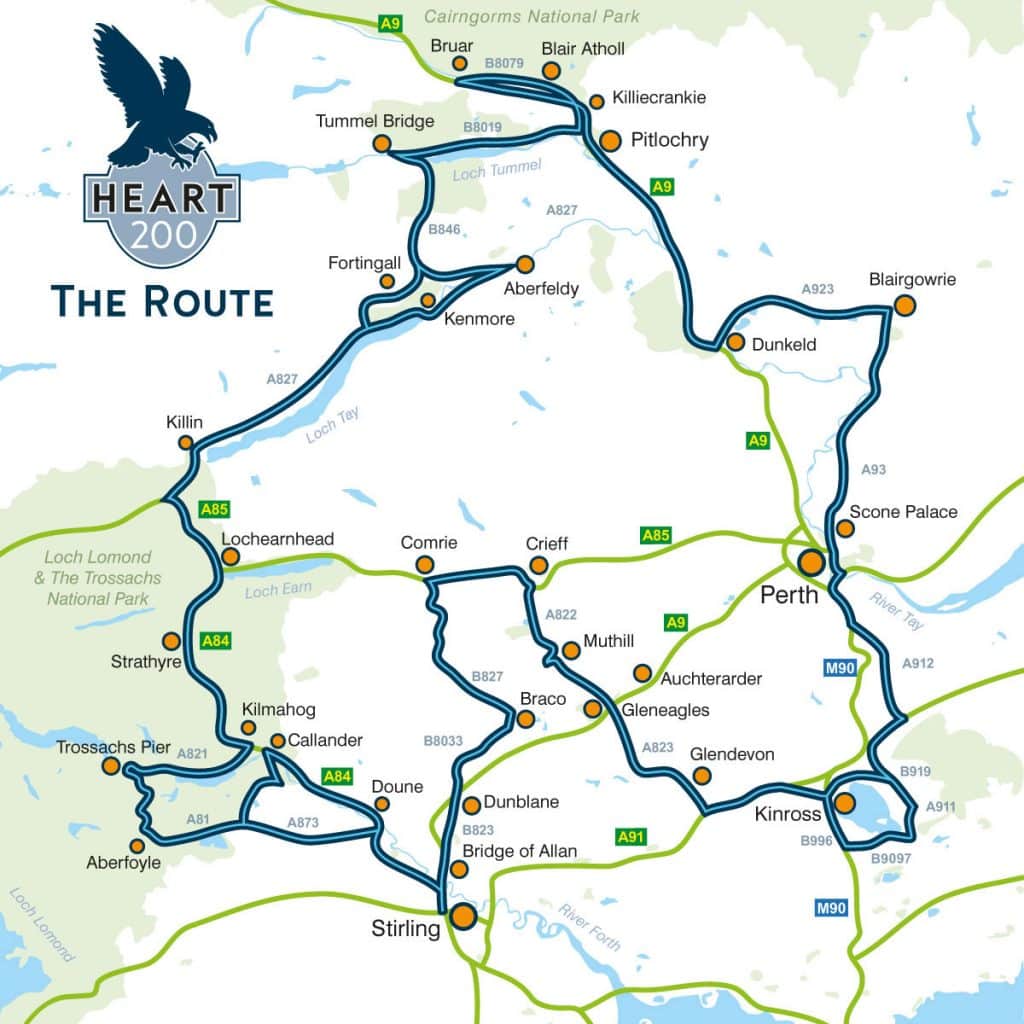 The Heart 200 touring route In Your Element