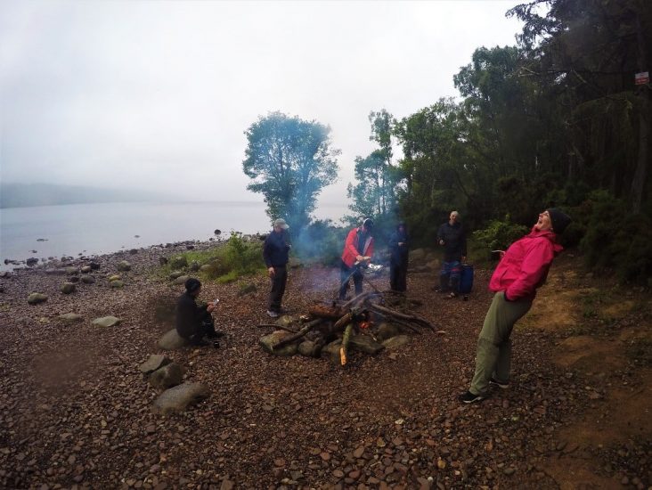 Campfire at Loch Ness