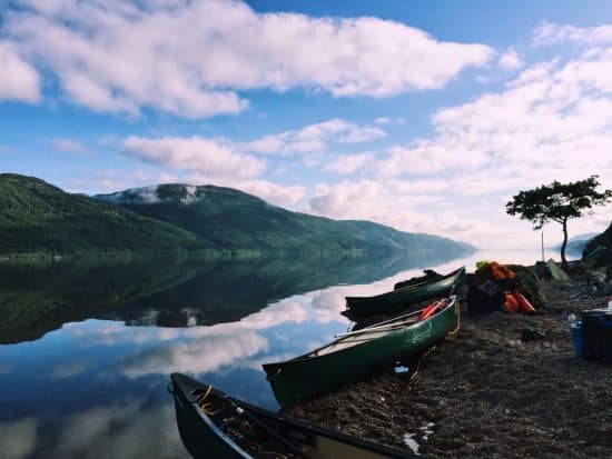 Canoeing at Loch Ness
