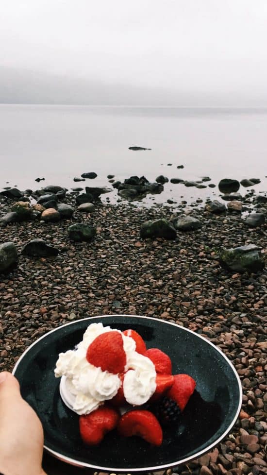 Breakfast at Loch Ness