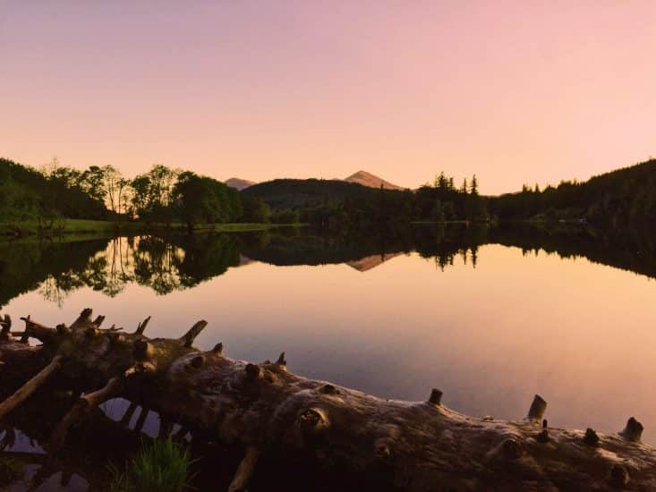 Sunset at Loch Oich