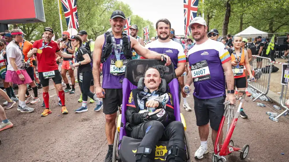 Alex Gibson MBE, founder of Challenging MND, will canoe 92km along the Great Glen Canoe Trail while raising money to support families affected by the disease. He has previously taken on other challenges, like the TCS London Marathon (TCS London Marathon/PA) TCS London Marathon/PA