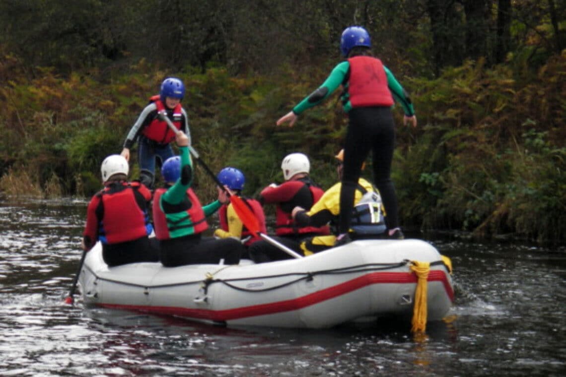 Family-friendly river rafting safari