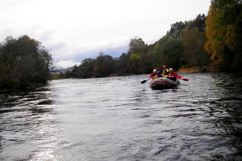 Family-friendly river rafting safari