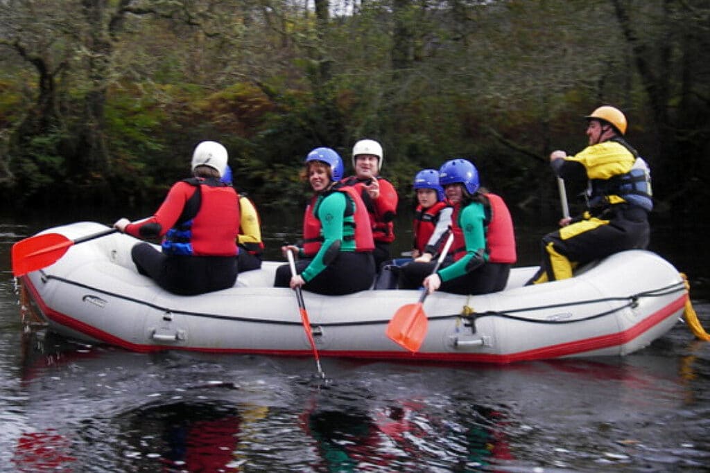 Family-friendly river rafting safari
