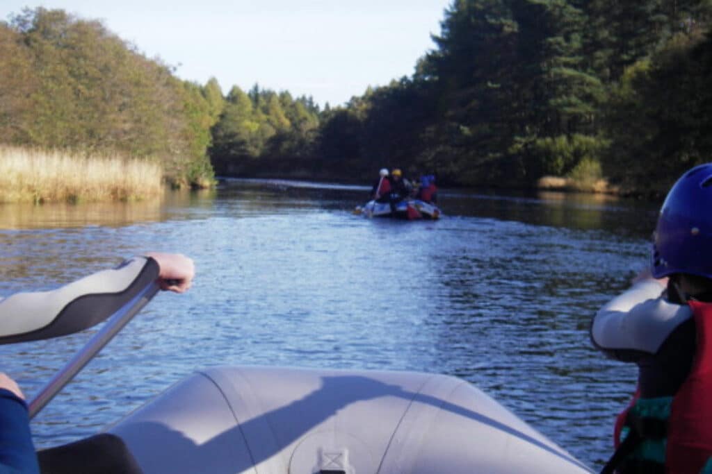 Family-friendly river rafting safari