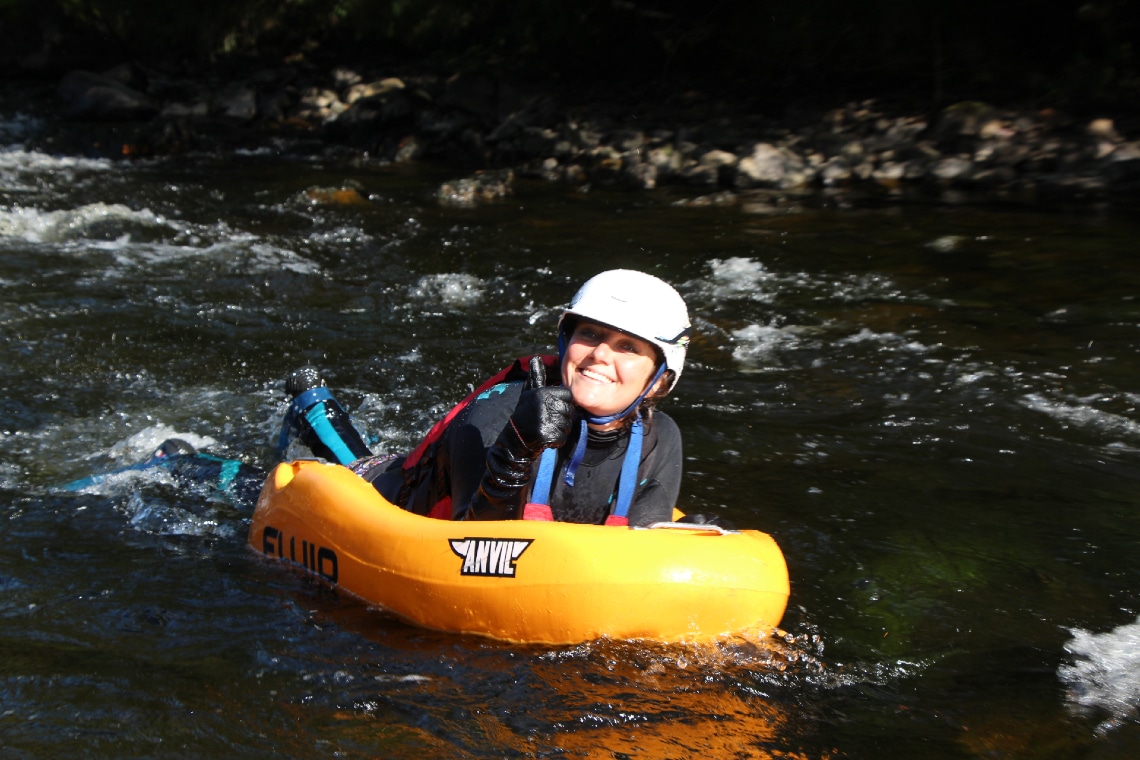 white water river sledging