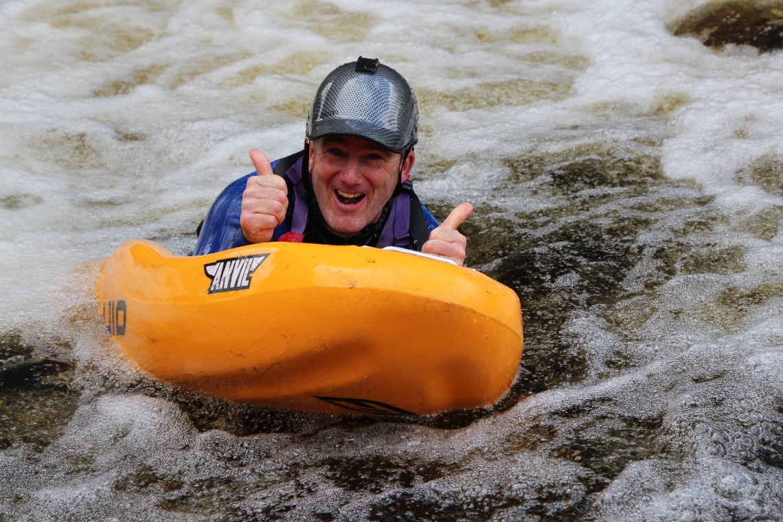 white water river sledging