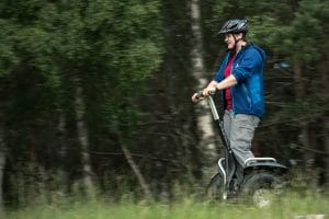 Off road segway in forest